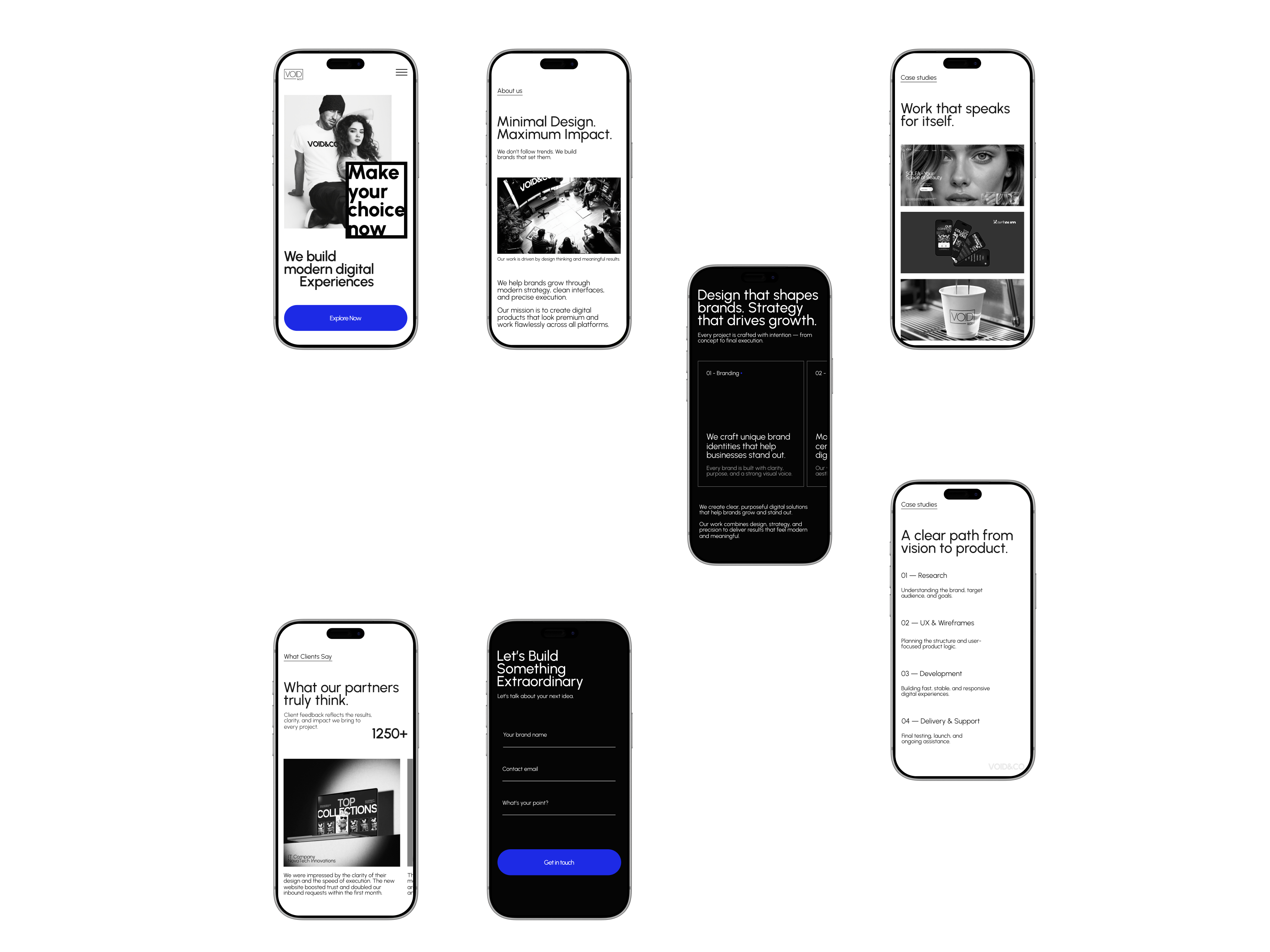 Creative Agency Mobile Website agency figma landing page mobile design mobile ui responsive design ui ux web design website