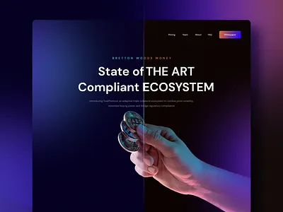 Crypto Landing Page crypto design landing page landing page concept minimal modern nft ui user interface design ux ux desgin web design