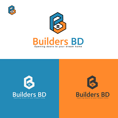 builder bd simple minimalist logo
