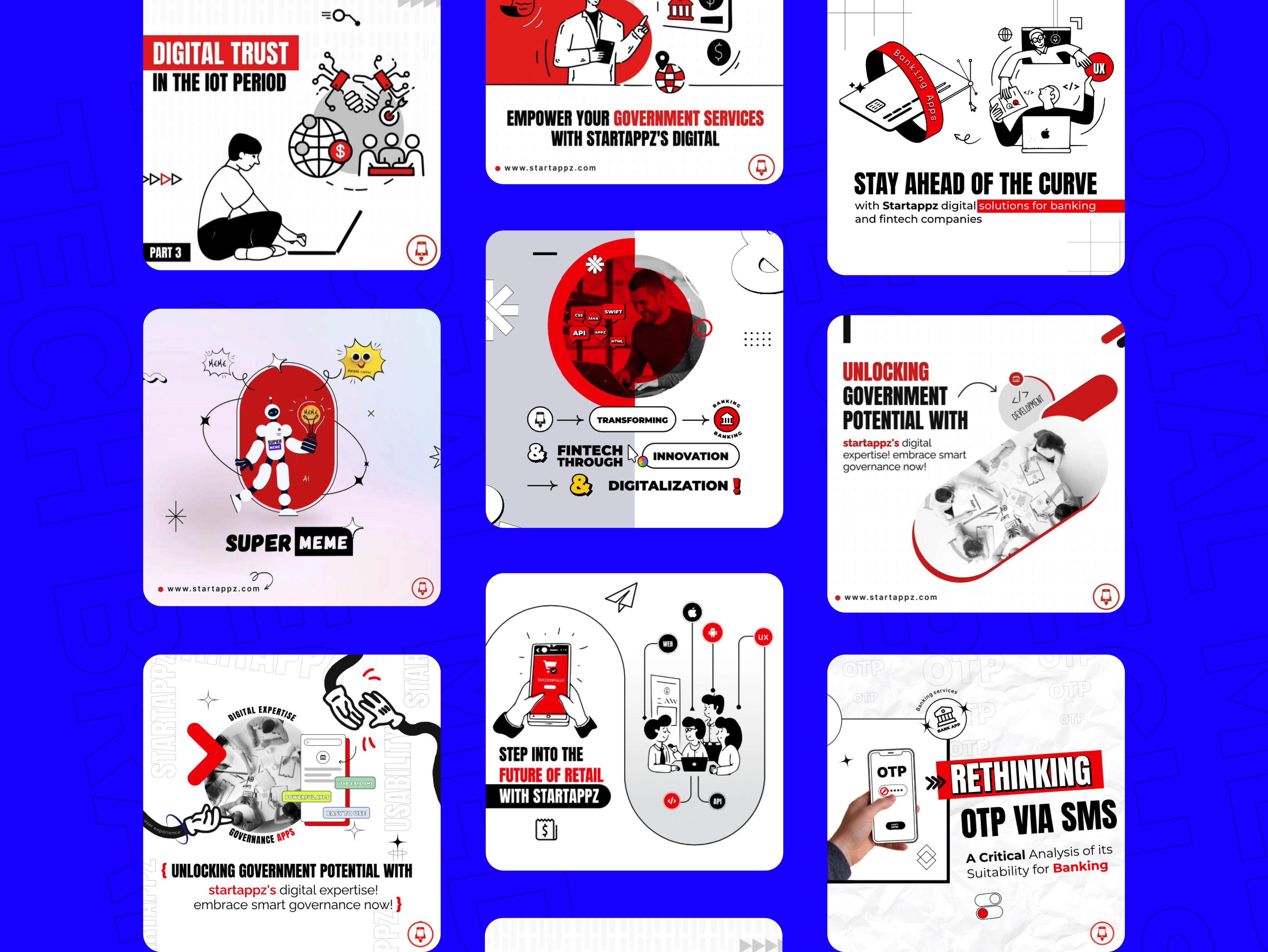 Tech Social Media & UX Visuals branding creative graphic design illustration neo brutalism saas social media tech design ux visual identity
