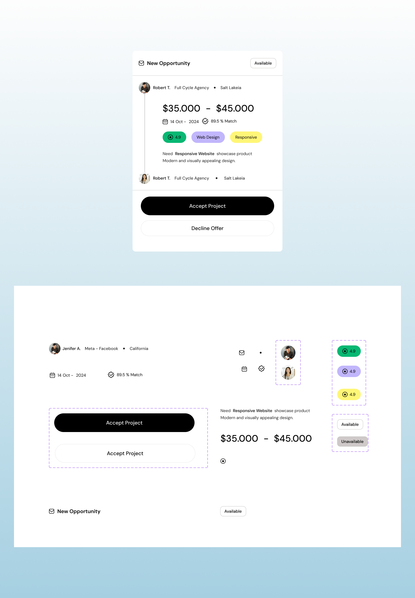Card Design auto layout card carddesign components graphic design screen ui