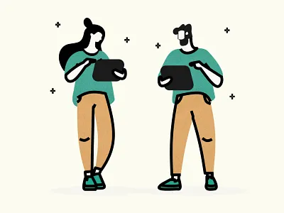 Exploring Illustration Style clean concept filled illustration flat illustration illustration line line illustration noise color noise illustration simple ui