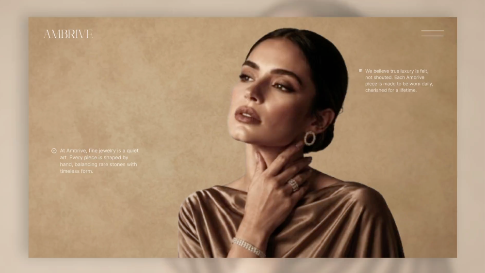 Ambrive - Luxury Website design agent website design home page landing page luxury design luxury website motion graphics saas ui ui website website design website ui