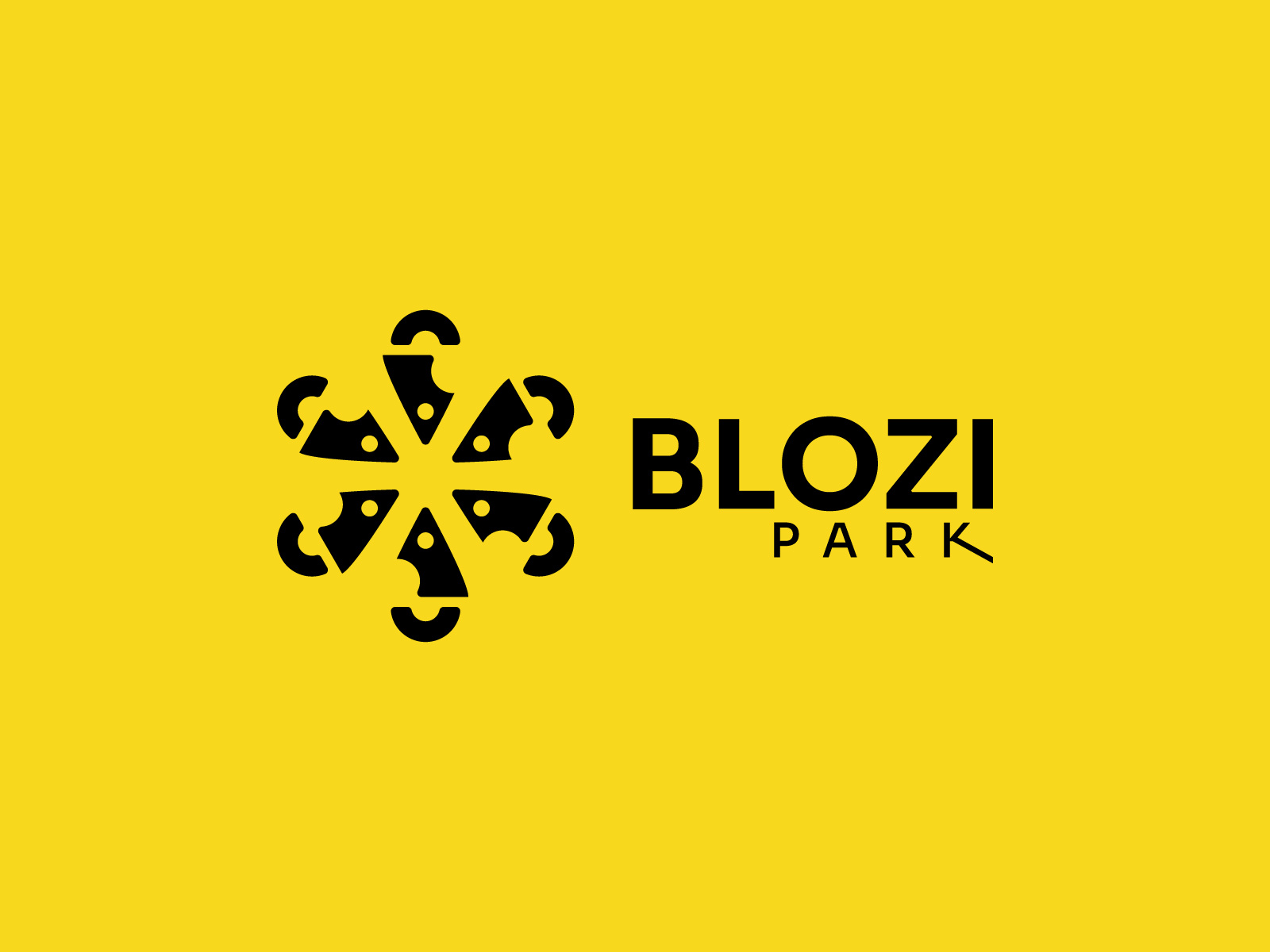 Blozi Park — Modern Minimalist Pizza Brand Logo & Identity Desig brandidentity branding food brand food branding food logo geometric logo logo logodesign logomark logotype minimal logo minimalist logo modern logo pizza brand pizza branding pizza logo restaurant branding restaurant logo startup logo visual identity