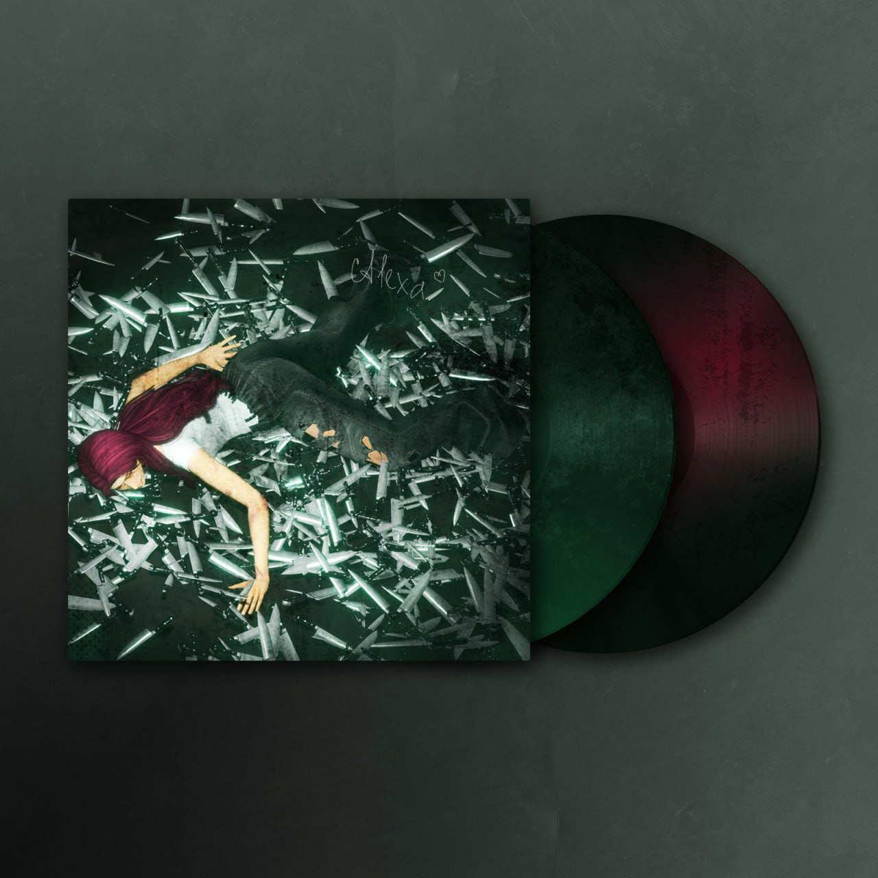 Song cover concept design for a virtual singer (Blender 3D) 3d blender blender3d branding cd concept creative creative design design digital photography graphic design identify illustration music singer vinyl