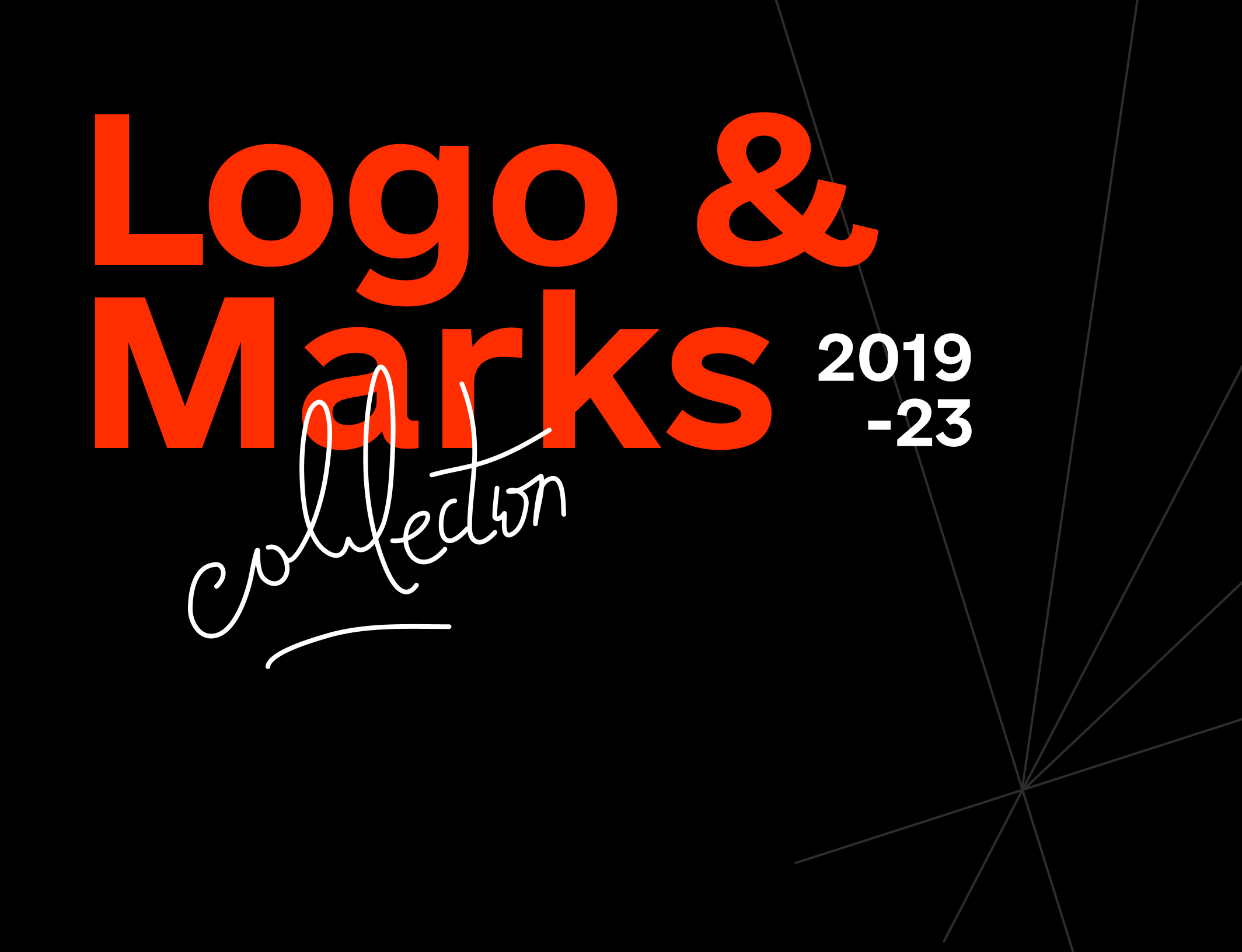 Collection of logotypes and marks branding concept design geometric graphic design identity lettering logo logo design mark sign timeless typography vector
