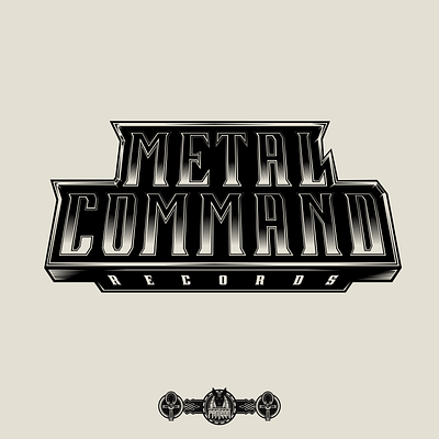 Logo Design for Metal Command Records branding iden illustration logo typography