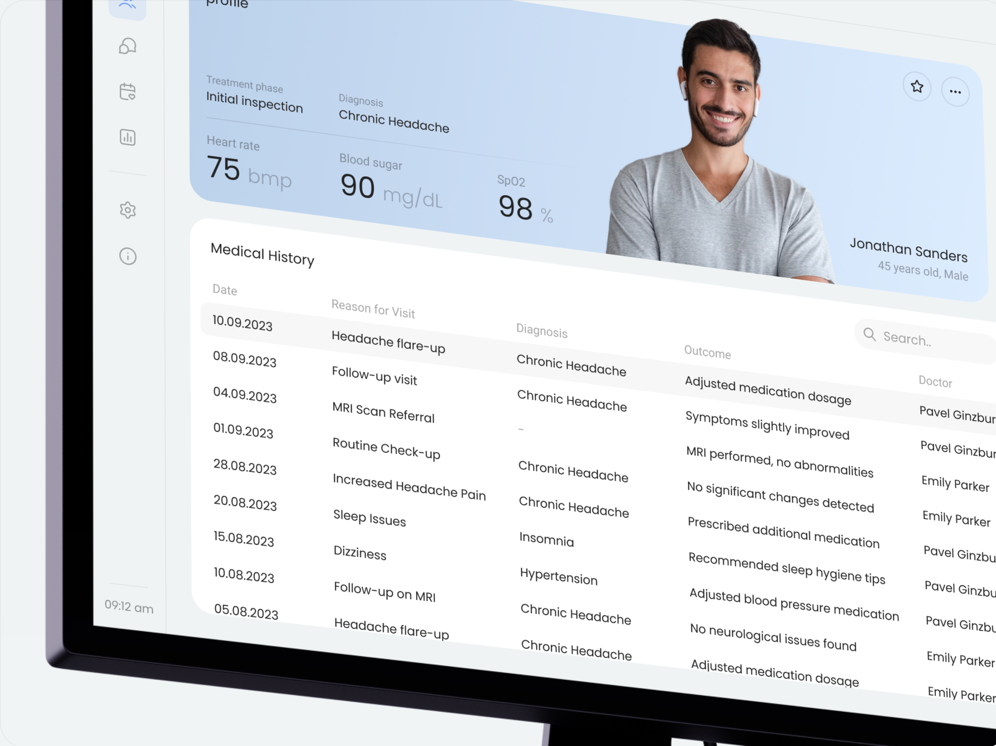 Doctor Sem – UX/UI Design for AI-Powered Healthcare CRM ai b2b branding business crm dashboard design graphic design health healthcare logo medicine mobile system ui user interface webapp