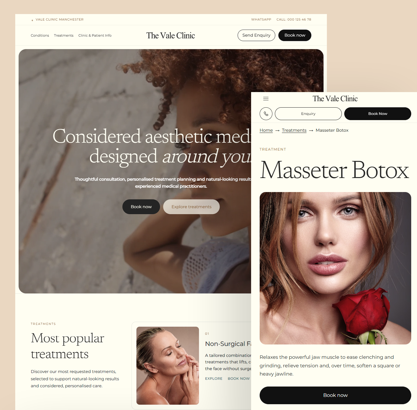 Medspa website design aesthetic clinic aesthetic clinic webdesign aesthetic clinic website clinique ésthetique med spa website design medical spa medical spa webdesign medspa website