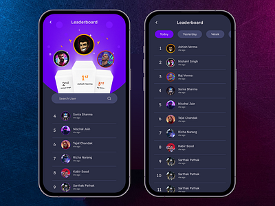 Leaderboard | Dailui019 dailyui dailyui019 leaderboard ui user experience user interface