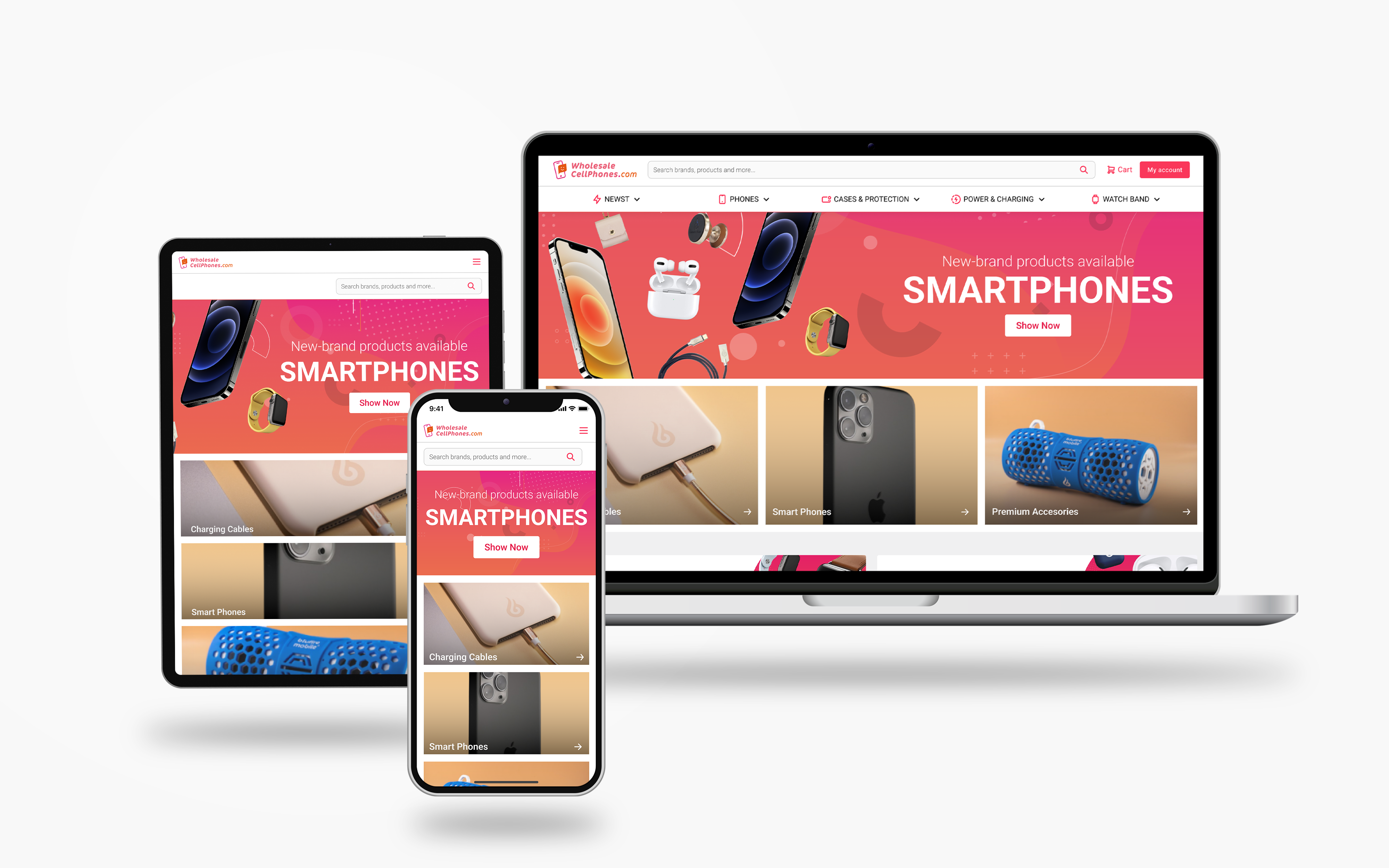 💻 Cellphones Landing Page Mockup Design cellphones design figma landing page mockup sales ui ui ux ui design user interface