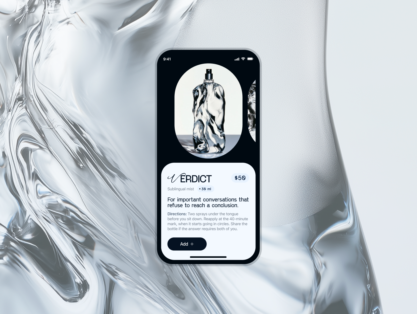 Website "Verdict Parfume" animation branding design creative ecommerce graphic design immersive design mobile parfume ui ux web design