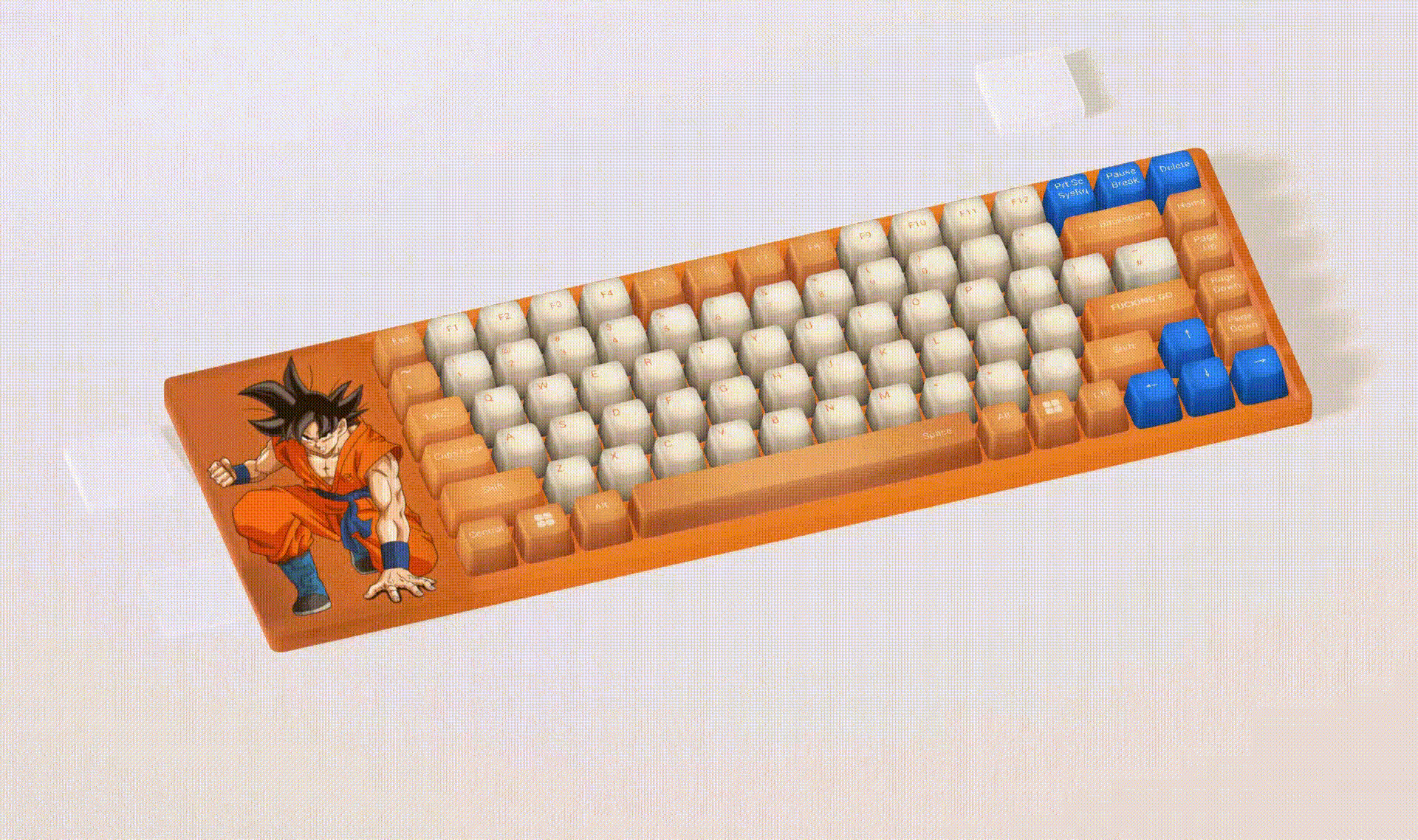 Dragon Ball Keyboard 3d 3d design animation dragonball keyboard mobile motion motion graphics ui ui 3d web