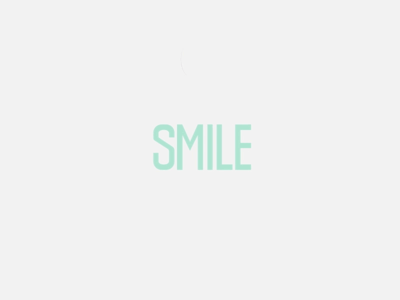 Smile after effect animation design graphic design illustration kinetic motion motion graphics typography