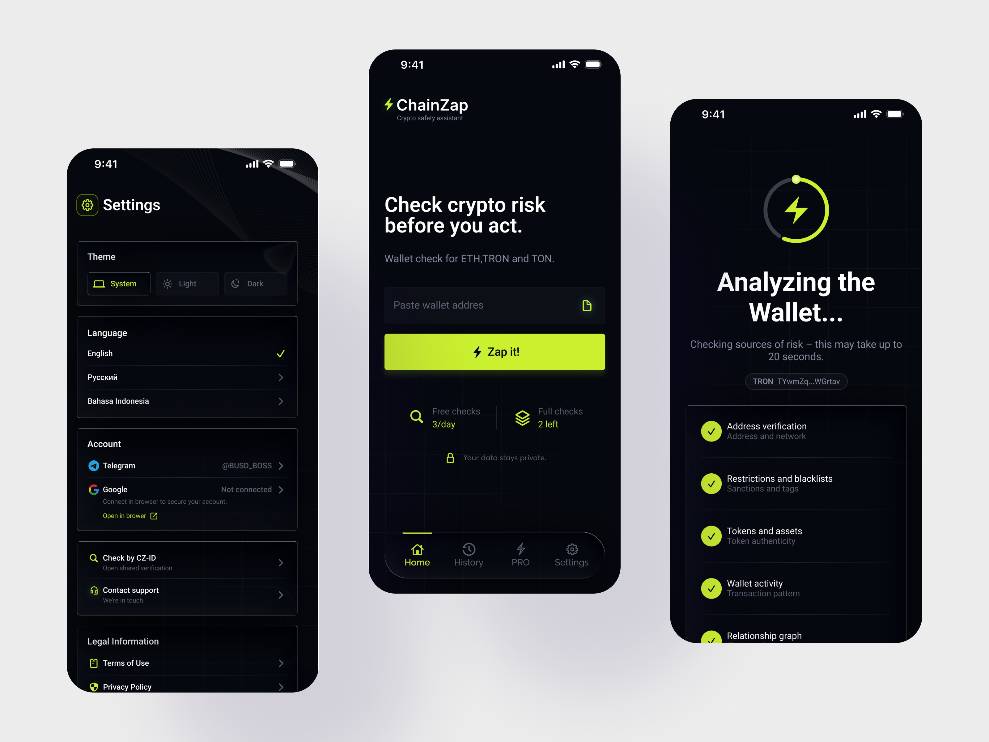 ChainZap — Secure App