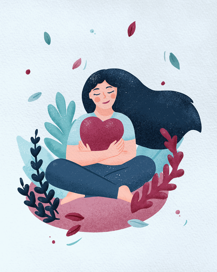 Self love illustration by Aurore Leprivey on Dribbble