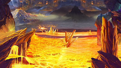 Volcano themed slot game background background background art background design background illustration background image design art gambling game art game background game design game designing graphic design illustration art illustration design slot background slot design slot game design volcano background volcano slot