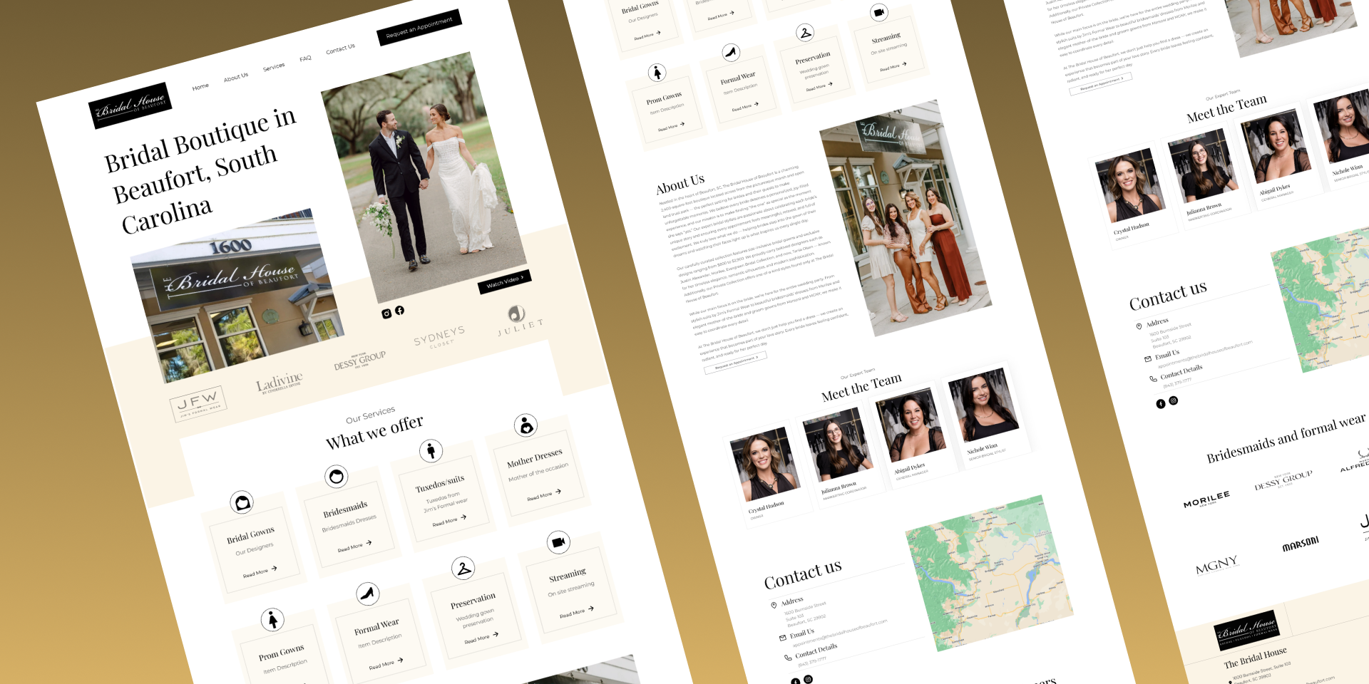 Website Bridal House adobe branding css design figma graphic design html logo ui ux web design web developer wordpress