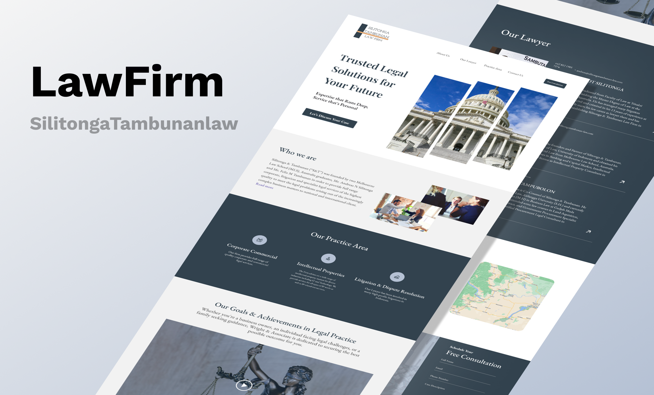 Landing page LawFirm adobe adobe photoshop branding css design figma graphic design html landingpage logo ui web design web developer wordpress