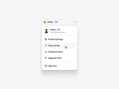 Profile app design dropdown flowmapp inprogress map product design profile profile settings settings shadow simple sitemap ui upgrade ux web app