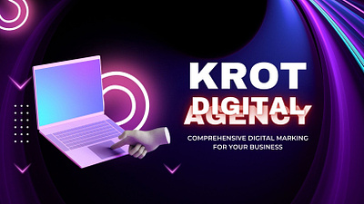 Branding for KROT digital marketing agency branding design graphic design marketing social media