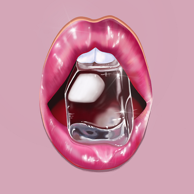 seductive lips branding design graphic design illustration typography