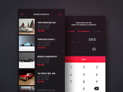 Cars Marketplace iOS App UX/UI Design C.A.R.S. app design cars ios ios app iphone lease loan marketplace mobile app payment options purchase questionnaire results search search filter sketch ui design user interface ux design uxui design