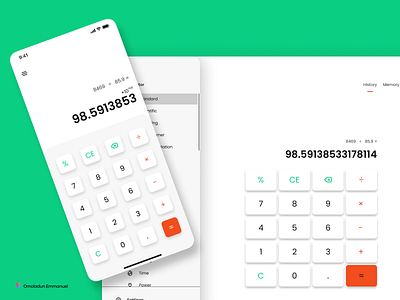 A Simple Calculator UI calculator design figma ui ux