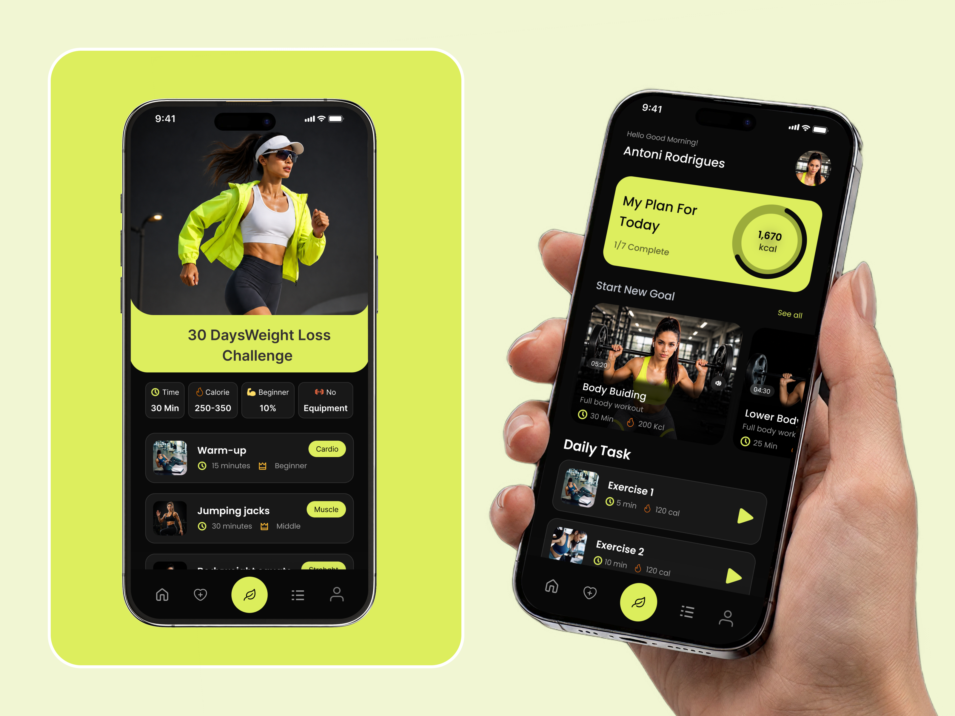 Fitness & Workout Mobile App UI/UX Design app design dark ui exercise app figma fitness app fitness dashboard fitness ui gym app health wellness health app mobile app design mobile ui product design ui ux design workout app