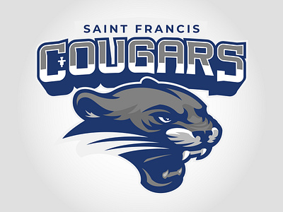 Saint Francis Cougars catholic cougars crest fort wayne logo mascot monogram saint francis sports university