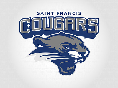 Saint Francis Cougars catholic cougars crest fort wayne logo mascot monogram saint francis sports university