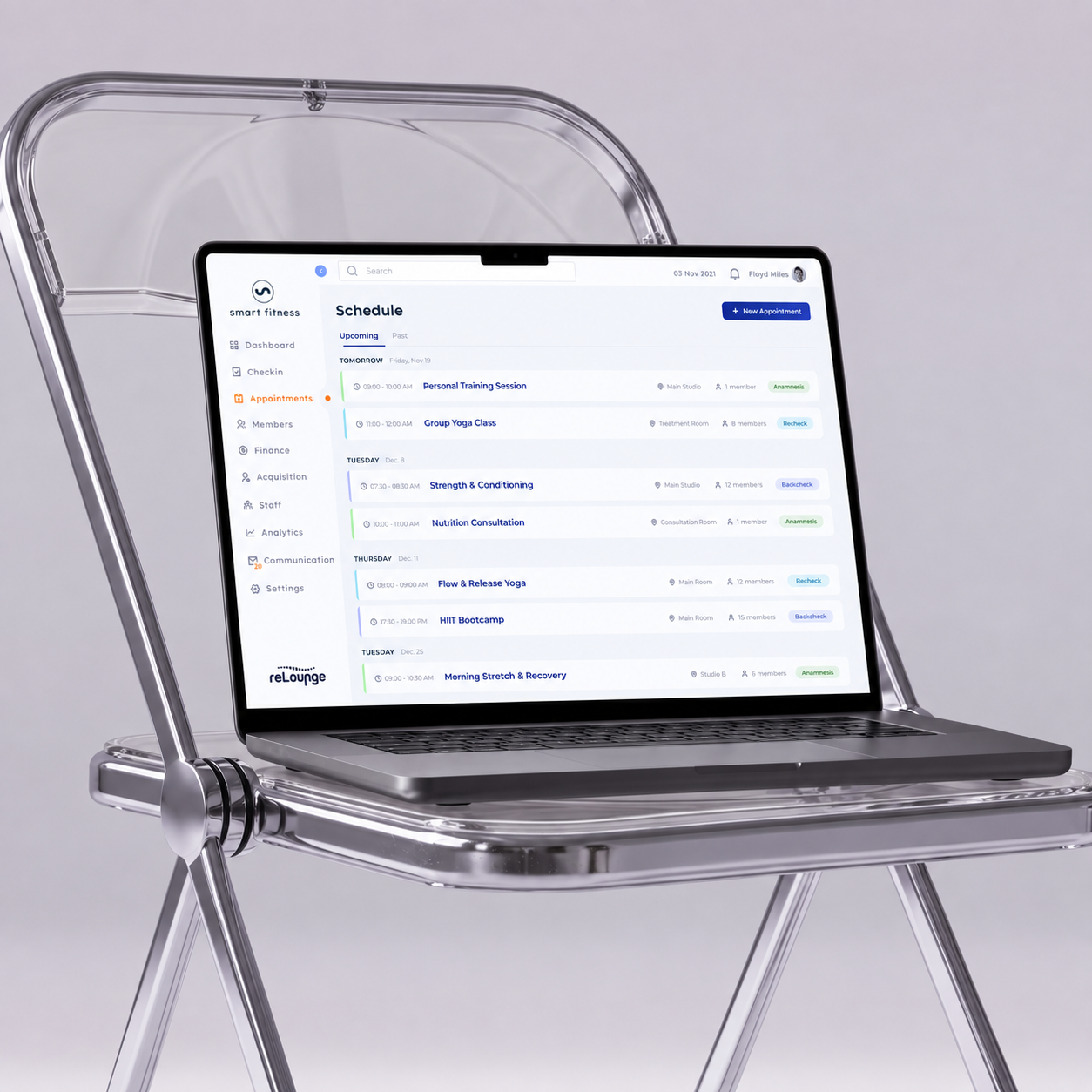 Clinic Management Software UX for Back Health Centers b2b saas design clinic management clinic software ux healthcare dashboard healthcare saas healthcare ux patient management ux design agency web app design wellness software