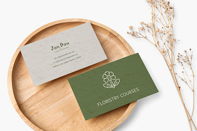 Visit Card lector of Courses figma logo photoshop typography ux