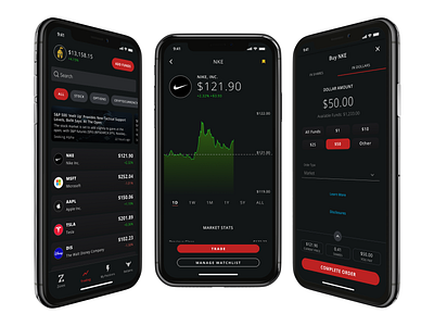 Stock Trading app ios mobile stocks trading ux visual design