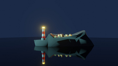 Lighthouse project 3d 3dart blender3d conceptart digitalart lighthouse