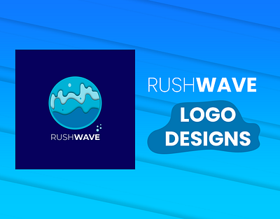 RUSHWAVE LOGO DESIGN branding graphic design illustration logo