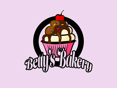 Daily Logo Challenge Day 18 bakery branding cupcake dailylogochallenge design illustration logo typography vector