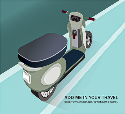 Bike Illustration 3d animation branding graphic design illustration motion graphics perspective ui vector