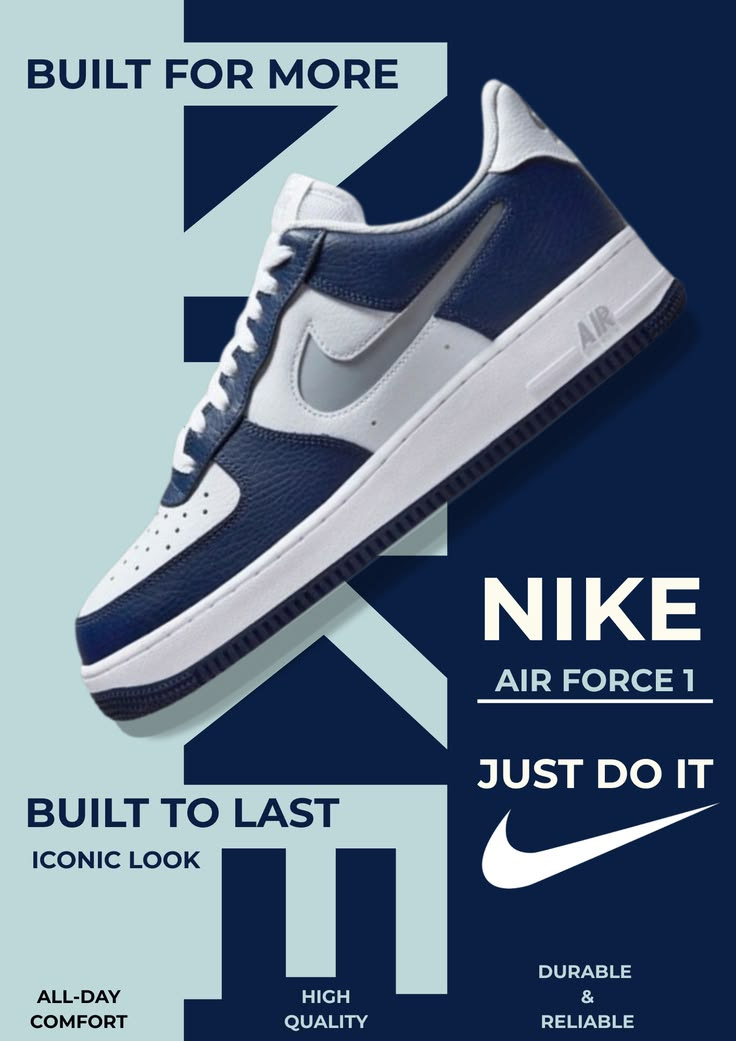 Nike Sneaker Poster - Product Advert Design branding graphic design marketing nike product product ad social media