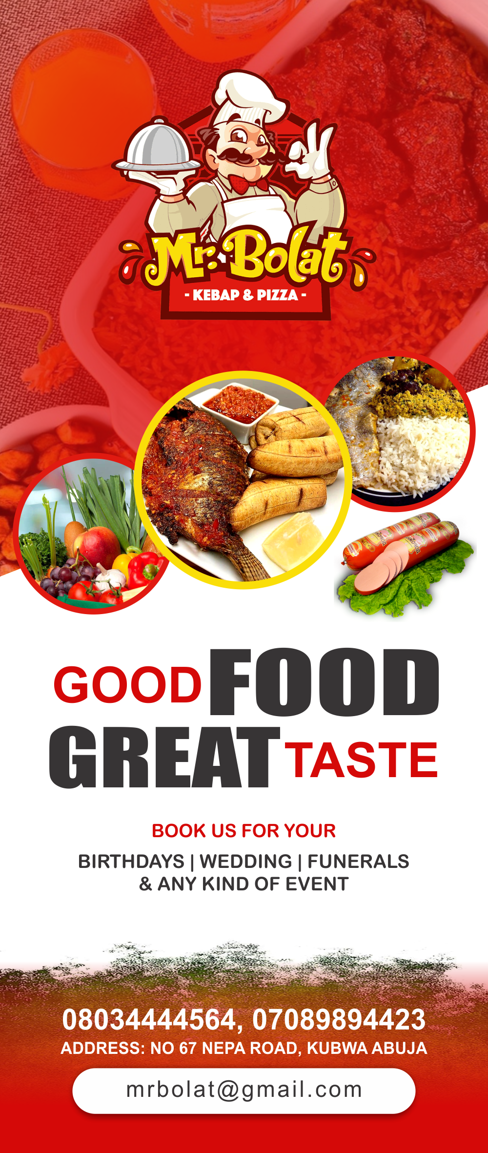 Rollup Banner Design (Mr. Bolat Restaurant) branding coreldraw graphic design logo rollup banner