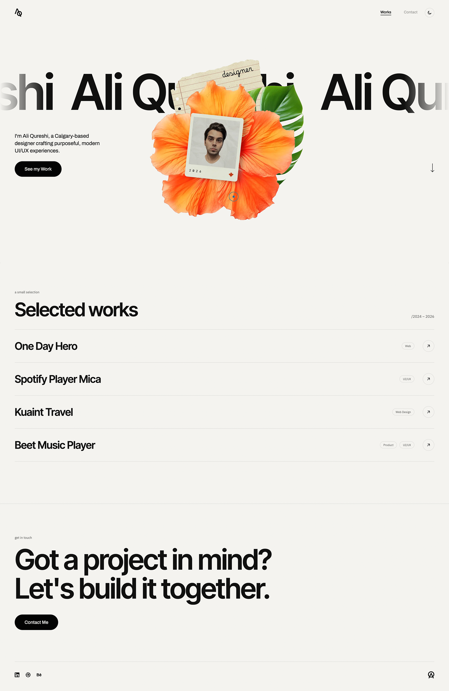 Ali Qureshi's Design Portfolio design portfolio