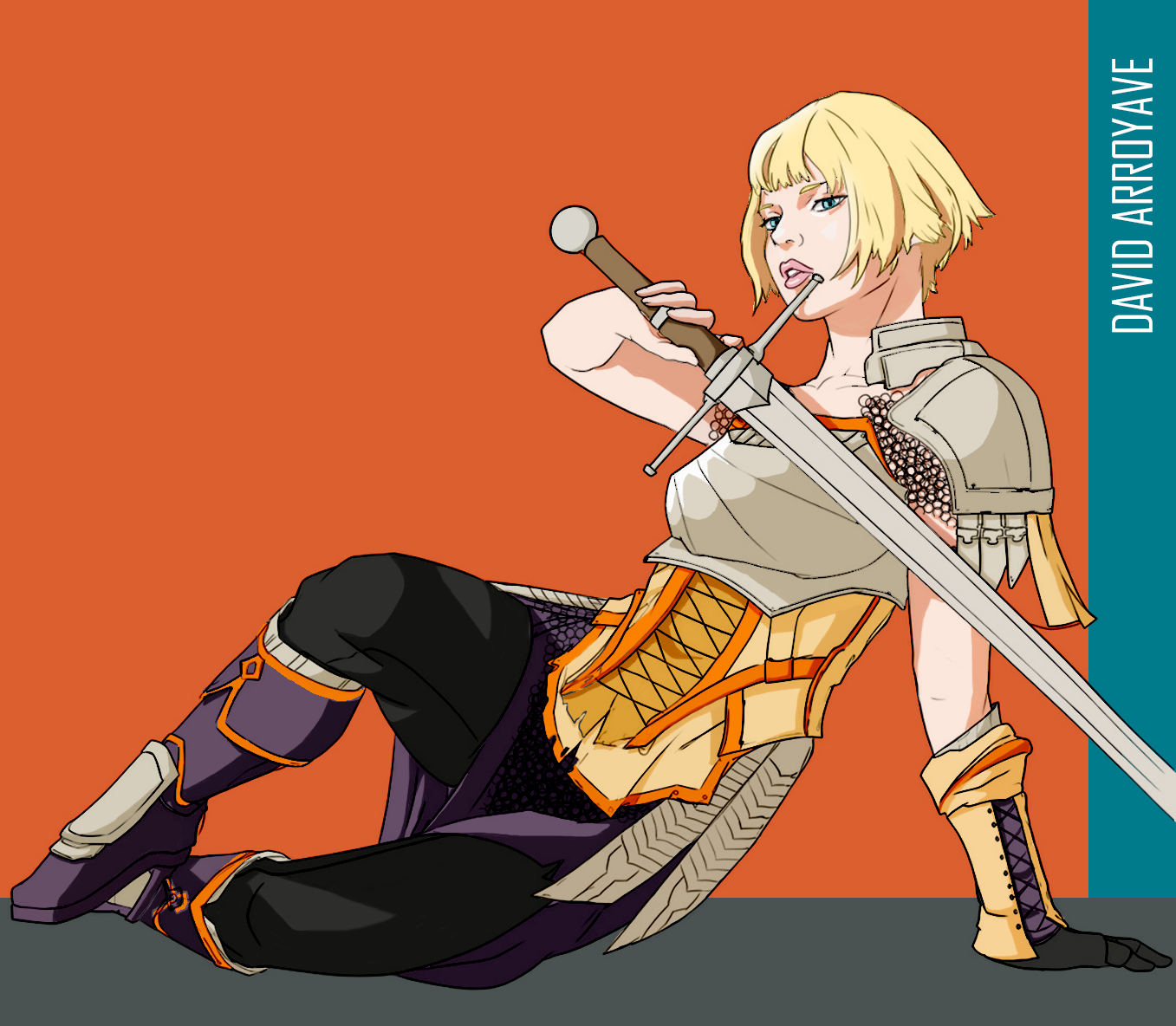 Jeanne d'arc graphic design illustration