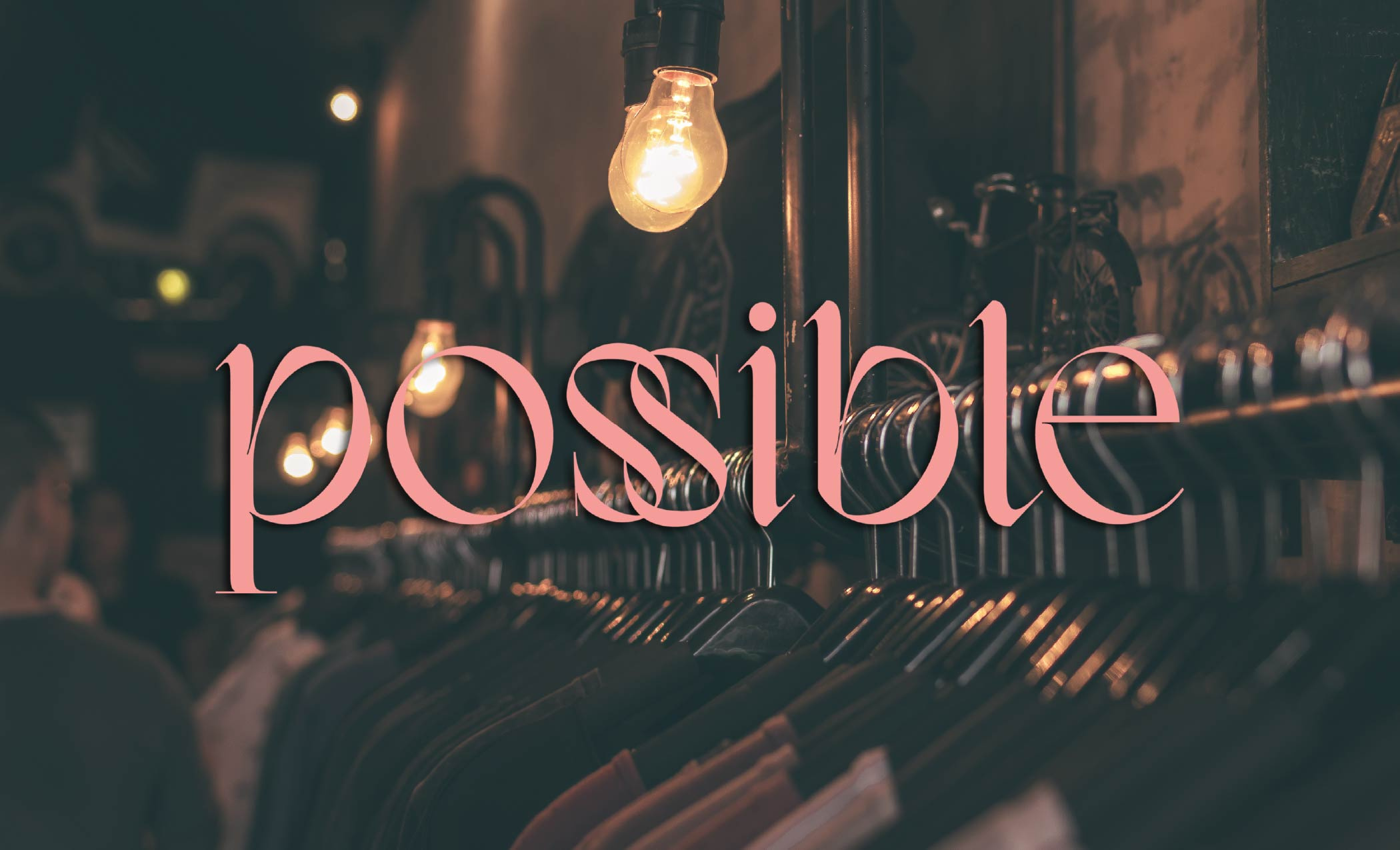 Possible Brand Identity brand identity branding clothing store design graphic design logo logodesigner tipography ux vector women