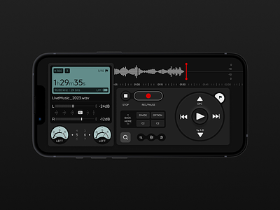 Voice Recorder: Day 8, BuiLD1.0 90daydesignchallenge audio app audio recorder build build1.0 design designchallenge designdrug drsigners iphone music app ui ui design watchmegrow