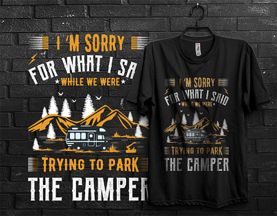 Camping T-Shirt Design camping camping t shirt design custom t shirt design design gaming t shirt design graphic design shirt typography typography t shirt design