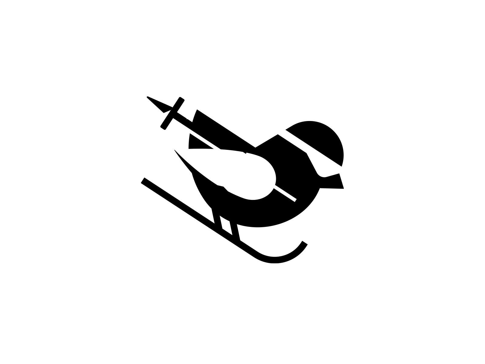 Ski logo brand brand design brand designer branding branding design branding designer dove dove logo logo logo design logo designer logodesign logodesigner logotype negative space negative space logo pigeon pigeon logo ski ski logo