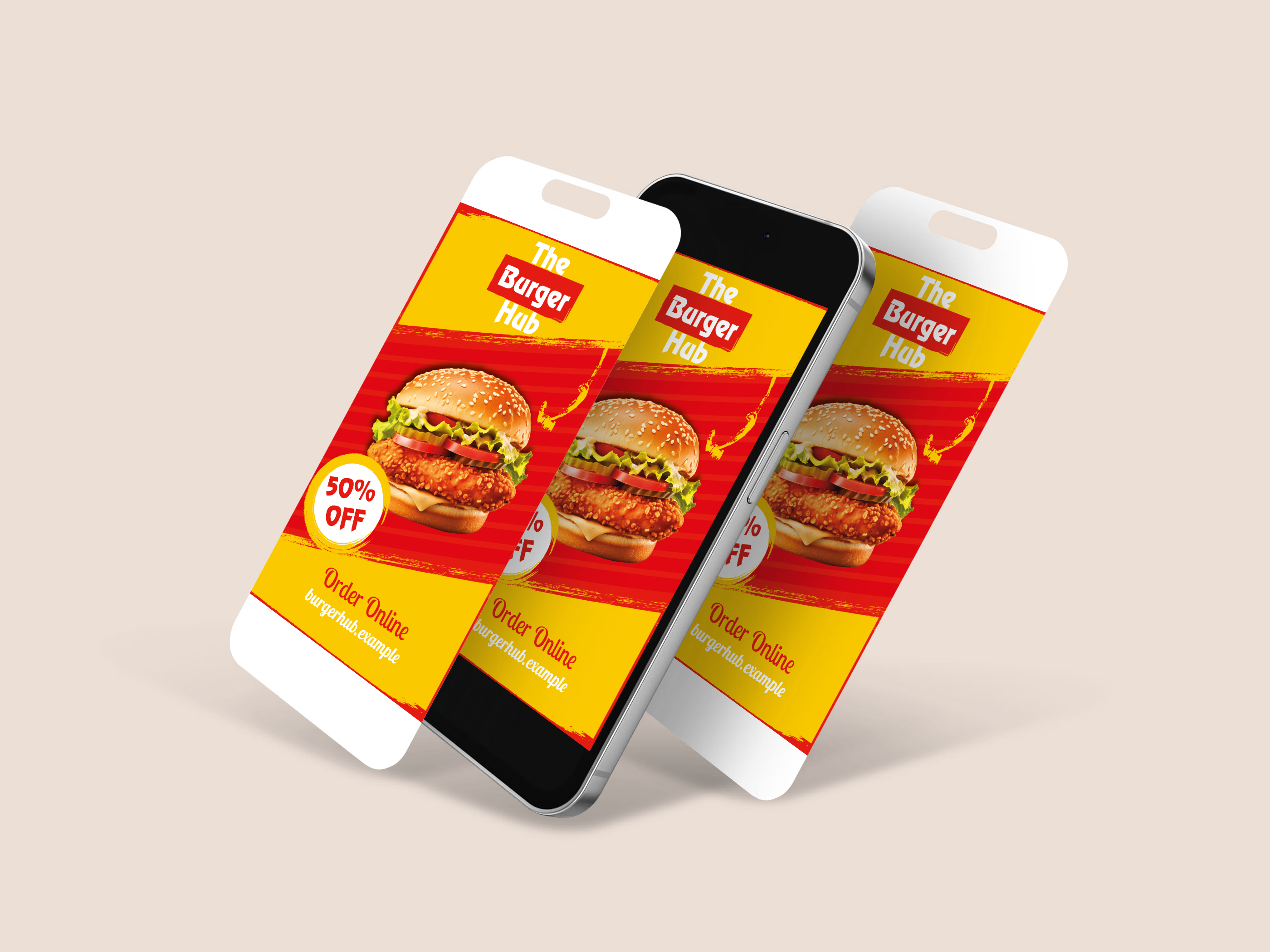 Burger Promotional Poster Design | Food Advertising advertising branding burger poster design food advertising graphic design poster design print design restaurant design