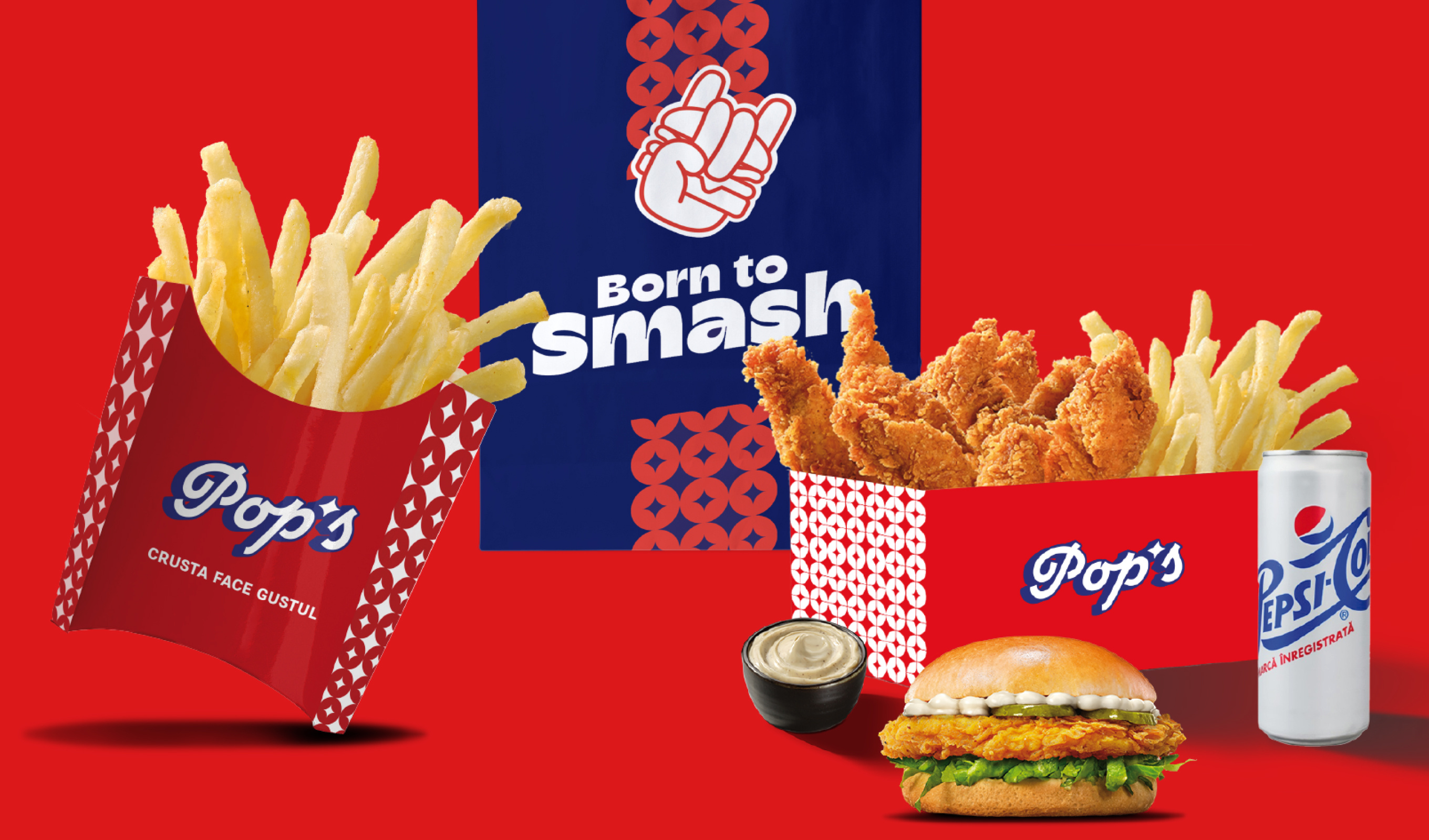 Pop's - Burn to smash branding burger design graphicdesign icons identity illustration logo menu packaging pops restaurant smashburger
