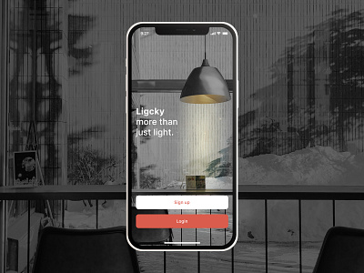 Ligcky - Mobile app for controlling lamps app application design mobile app mobile design ui ui ux design ux