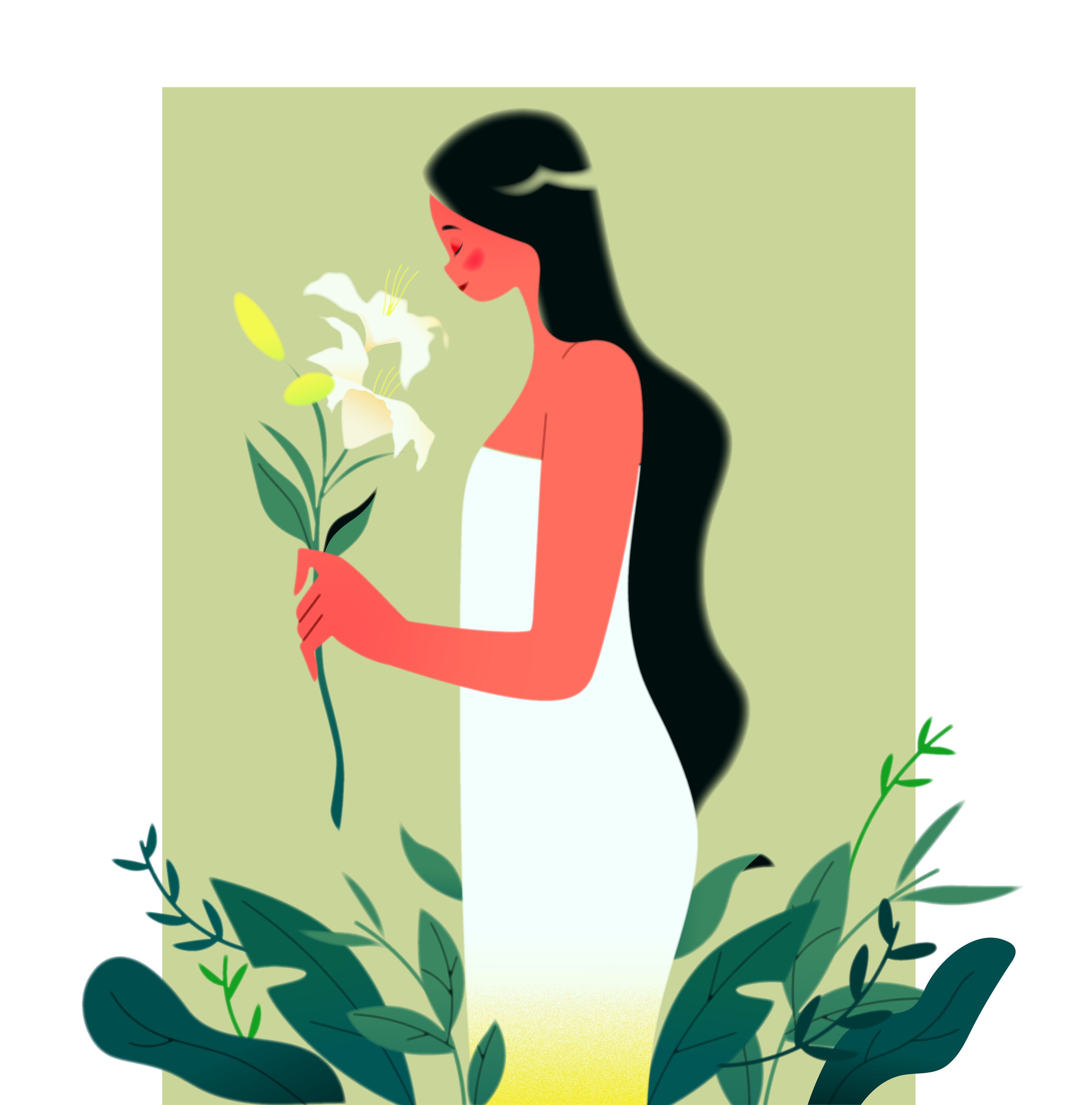 Flowers illustration vector